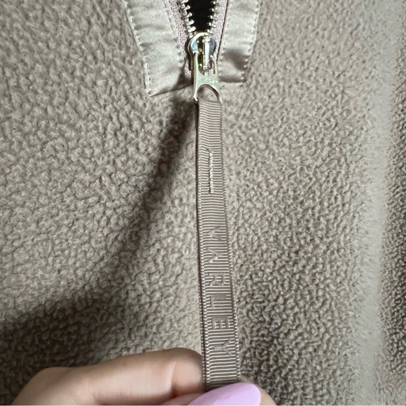 Varley Roselle Half Zip Teddy Fleece Pullover Sweatshirt Tan Size Medium - Picture 8 of 13